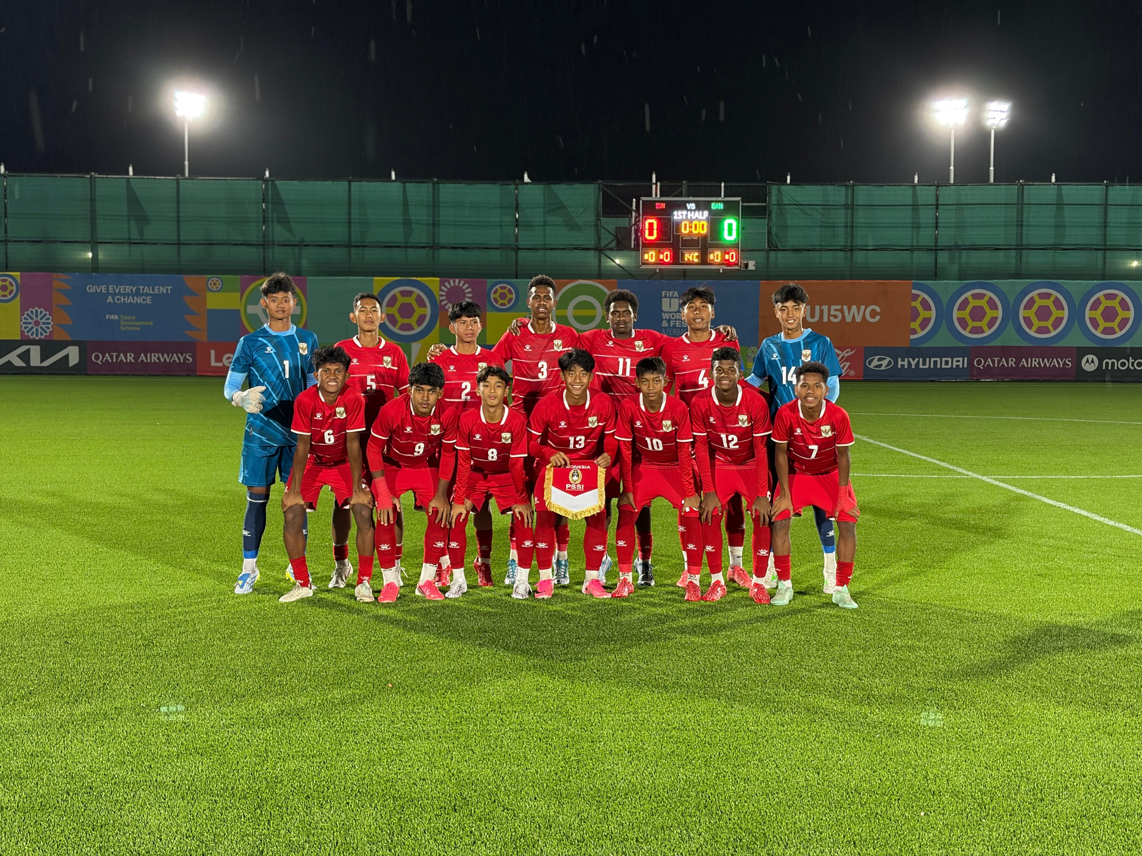Timnas Indonesia U-15 Imbang 1-1 dengan Bangladesh